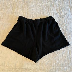 Womens high waisted sweat shorts